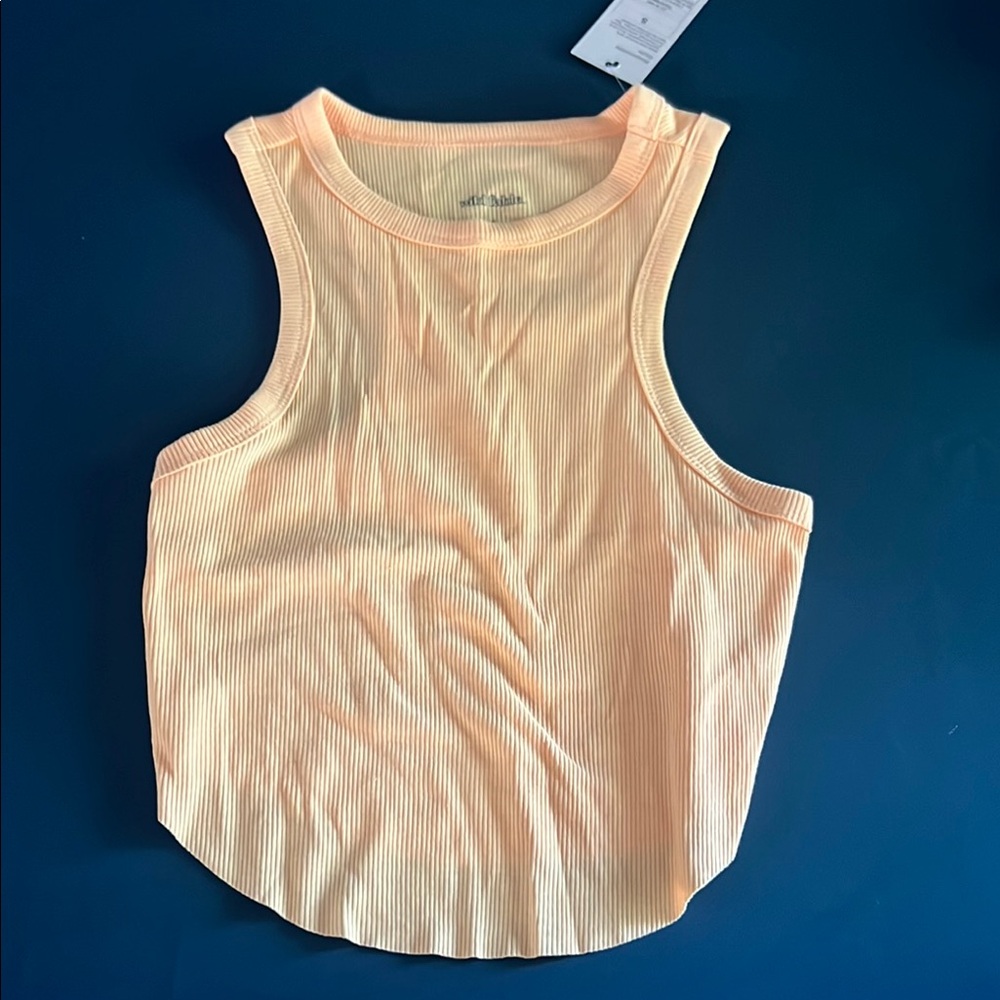 Wild Fable Orange Pink Fitted Tank Top